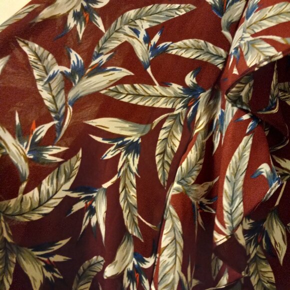 NWT Anthro Reynu Taandon Leaf Print Maxi Skirt Size S - Picture 7 of 16